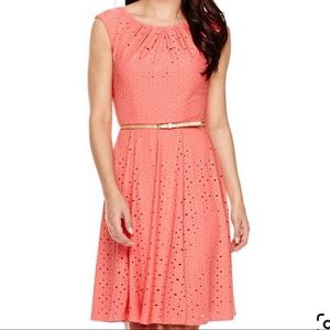 London Style Collection Eyelet Dress